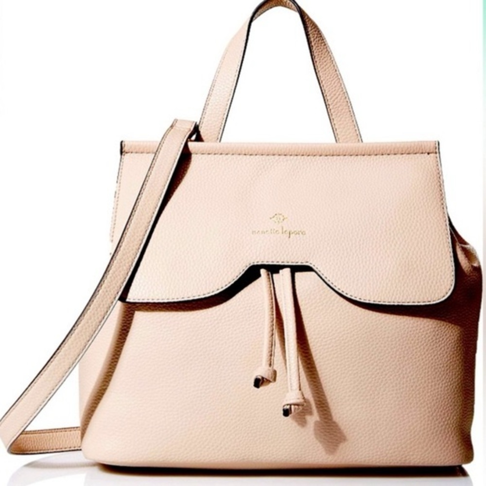 Nanette Lepore Arabelle Backpack Pink Vegan Leather